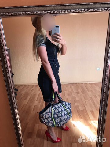 Платье джинсовое