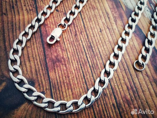 Цепочка 8 мм., 60 см., Цепь Мужская Панцирное плет Цепочка 8 мм., 60 см., Цепь Мужская Панцирное плет
