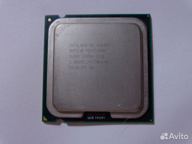 Intel Pentium E6600; 3,06 GHz; сокет 775