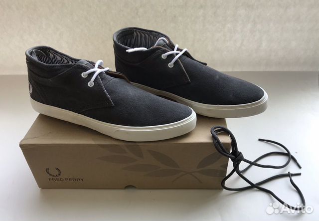 Кеды замшевые серые Fred Perry