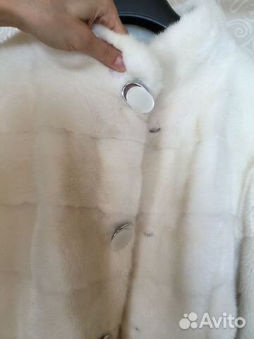 Белая шикарная норковая шуба