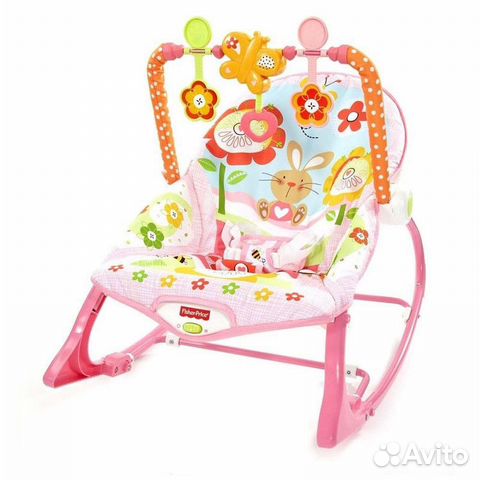 Fisher Price шезлонг кресло качалка