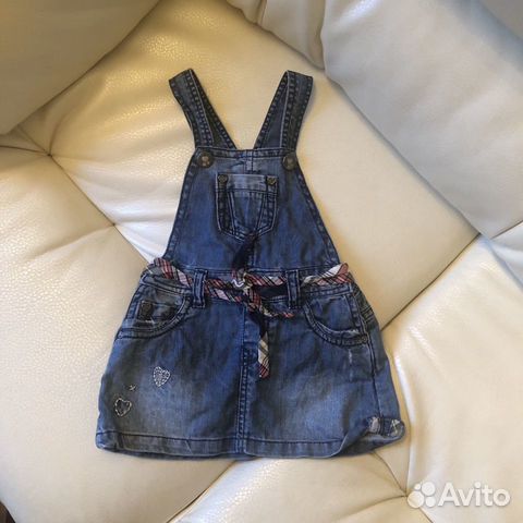 Джинсовый сарафан Zara baby 7-12 мес