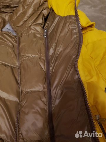 Пуховая куртка желтая Пуховая куртка желтая
