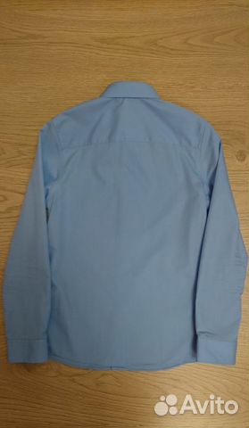 Рубашка школьная Marks&Spencer 11-12, голубая