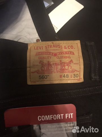 Джинсы Levis 48 х 30 Черные Джинсы Levis 48 х 30 Черные