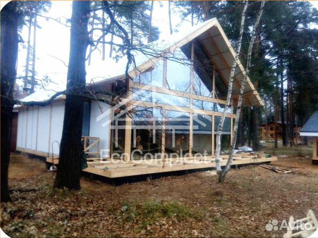 Дом из бруса фахверк 110 кв.м Дом из бруса фахверк 110 кв.м
