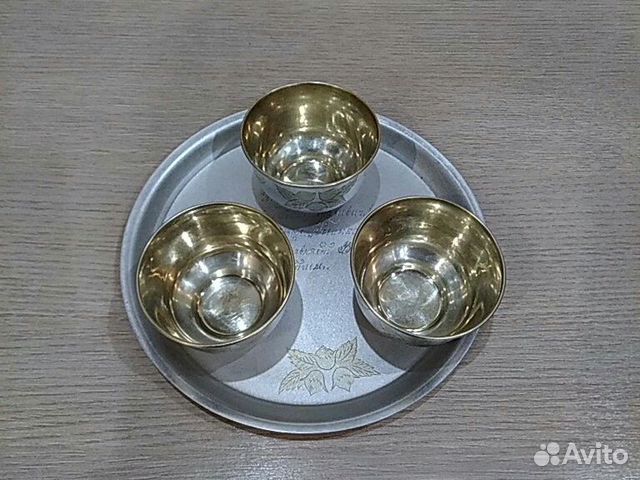 Мельхиоровый кофейный набор