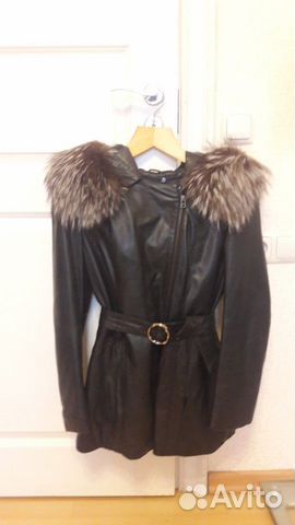 Зимняя кожаная куртка с натуральным мехом Зимняя кожаная куртка с натуральным мехом