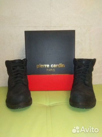 Зимние ботинки Pierre Cardin черные. Носил 3 месяц