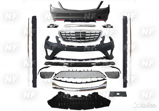 Обвес 63 AMG полный Mercedes S class W222