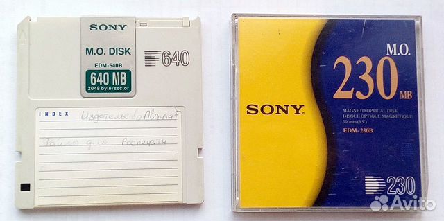 Sony 640 MB MO (Магнитооптический диск) Sony 640 MB MO (Магнитооптический диск)