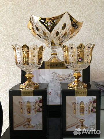 1 Ваза для фруктов и 2 вазы для варенья 1 Ваза для фруктов и 2 вазы для варенья