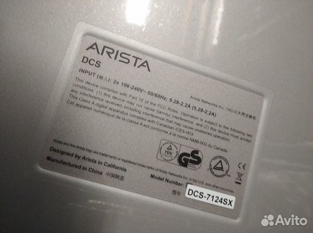 Коммутатор Arista DCS-7124SX-F Коммутатор Arista DCS-7124SX-F