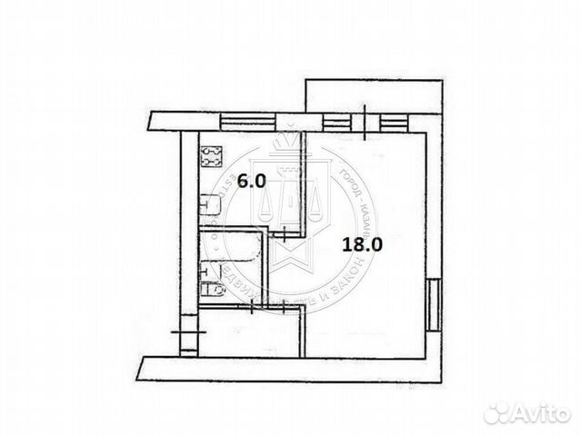 1-к квартира, 31.5 м², 2/5 эт. 1-к квартира, 31.5 м², 2/5 эт.