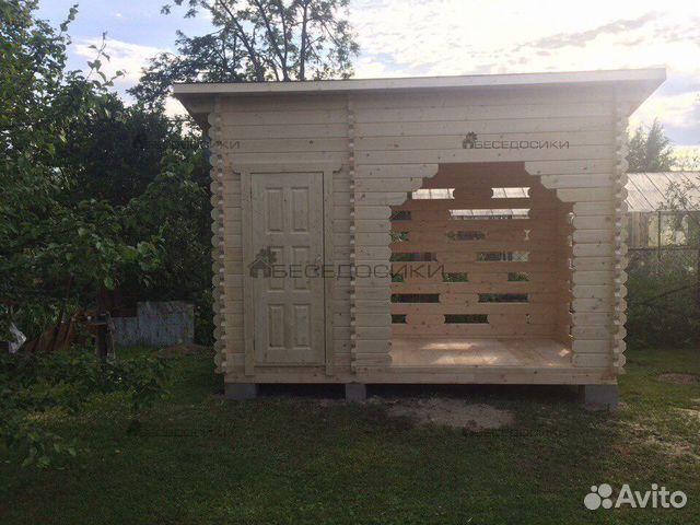 Хозблок из бруса 4х2 «Садовый атрибут» Хозблок из бруса 4х2 «Садовый атрибут»