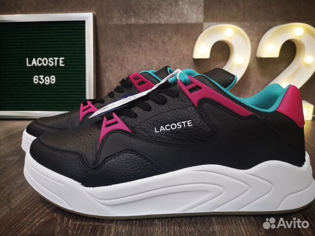 lacoste court slam black