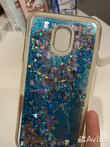 Чехол с блёстками на SAMSUNG j3 2017