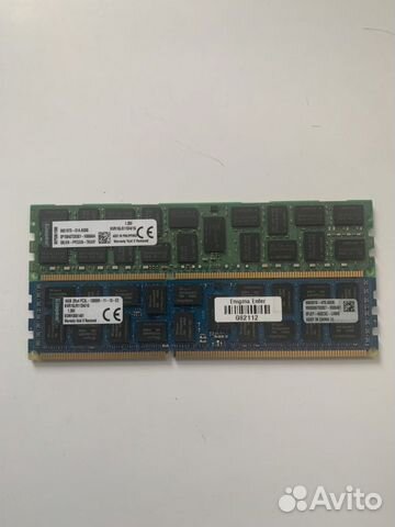 Модуль памяти Kingson DDR3 16GB PC3-12800 1600MHz