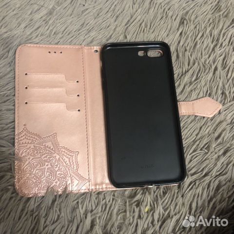 Розовый чехол книжка для iPhone 7+ и 8+ Розовый чехол книжка для iPhone 7+ и 8+