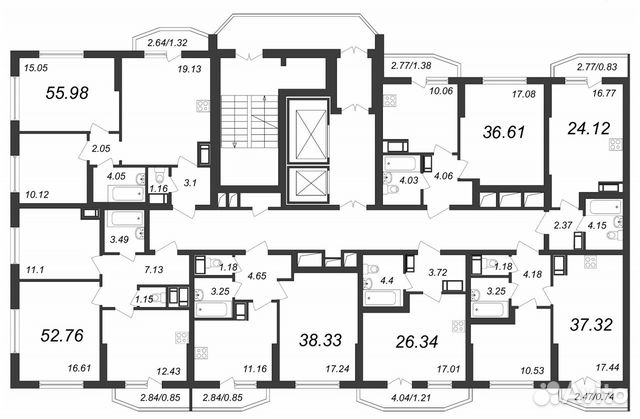 1-к квартира, 40.3 м², 15/19 эт. 1-к квартира, 40.3 м², 15/19 эт.