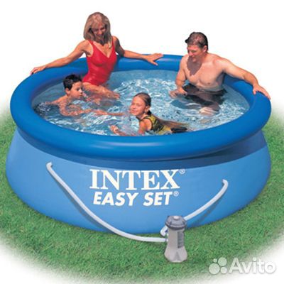 28112 Intex Бассейн надувной 244х76. 2419л