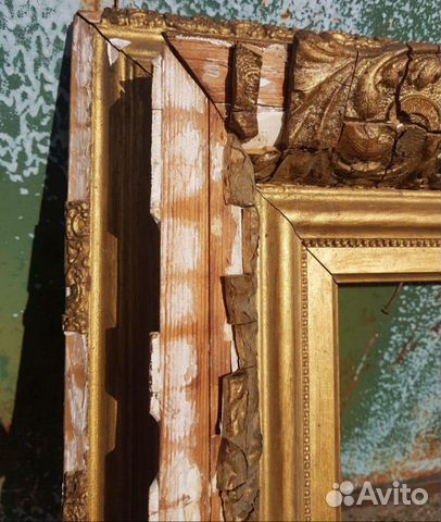 Старинная деревянная рама для картины