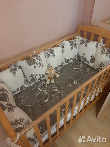 Бортики-подушки для детской кроватки