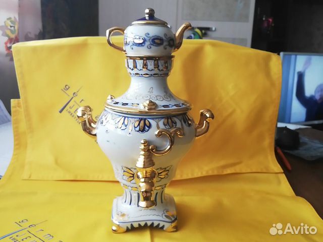 Самовар Гжель сувенир Самовар Гжель сувенир