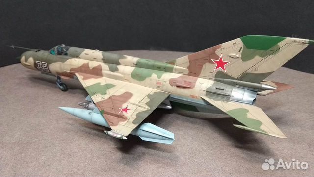 Модель самолёта миг-21 бис, Р, пфм, ум 1/48