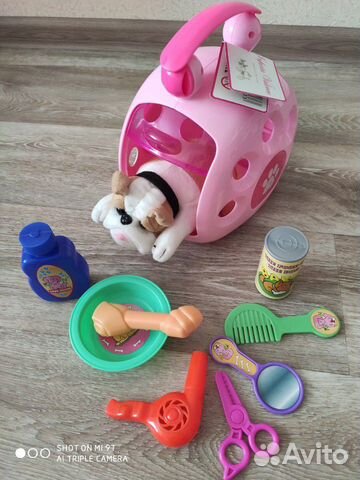 Игровой набор, собачка в переноске