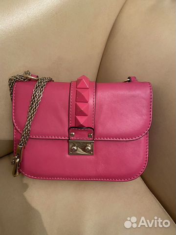 Valentino rockstud мини розовая оригинал Valentino rockstud мини розовая оригинал