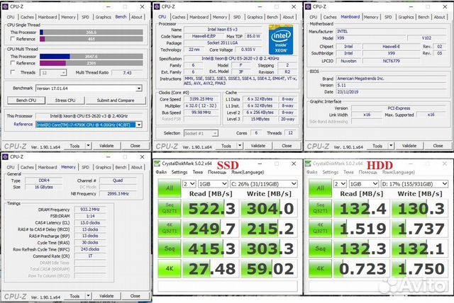 Игровой пк E5 2620 v3 (как Intel Core I7) GTX 1060 Игровой пк E5 2620 v3 (как Intel Core I7) GTX 1060