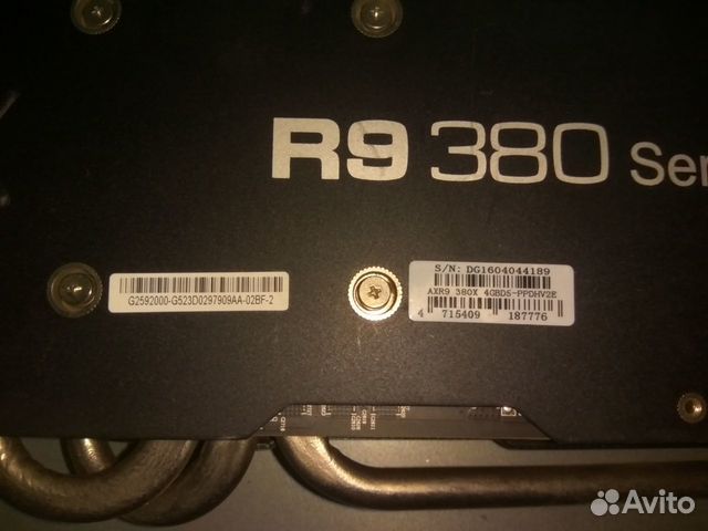 Видеокарта powercolor AMD Radeon R9 380X 4gb