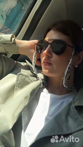 Очки Chanel авиация на цепочках новые