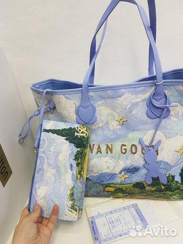 Сумка Louis Vuitton Neverfull Van Gogh MM X Koons