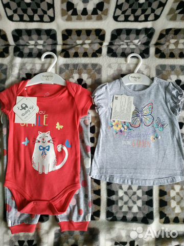 Бодик+штаны+футболка,р 62 и 74 Бодик+штаны+футболка,р 62 и 74