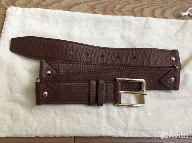 Коричневый кожаный ремень Cole Haan Коричневый кожаный ремень Cole Haan