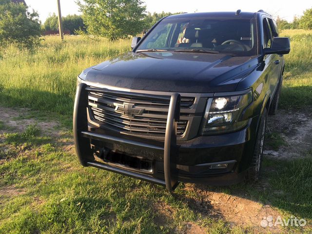 Кенгурятник push bar на Tahoe suburban Escalade