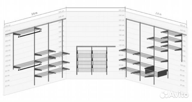 Система хранения гардеробная Система хранения гардеробная