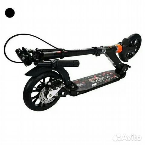 Самокат для взрослых и детей с ножным и дисковым Самокат для взрослых и детей с ножным и дисковым