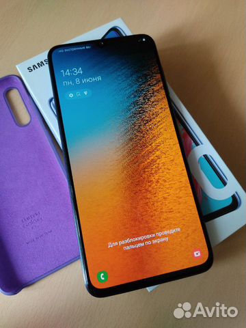 Смартфон Samsung galaxy a70 6/128gb blue/синий
