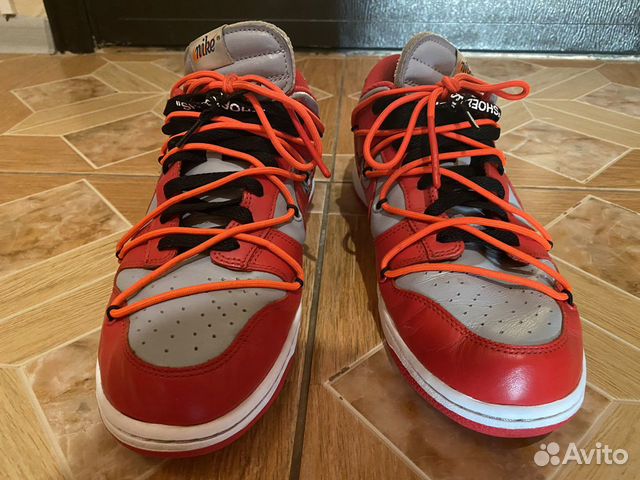 Nike dunk low off white 10 us