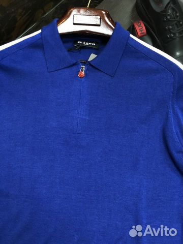 Kiton трикотажное поло голубое Kiton трикотажное поло голубое