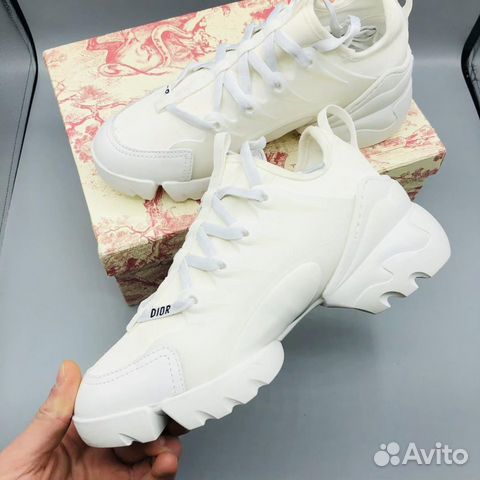 Кроссовки Dior D-Connect белые
