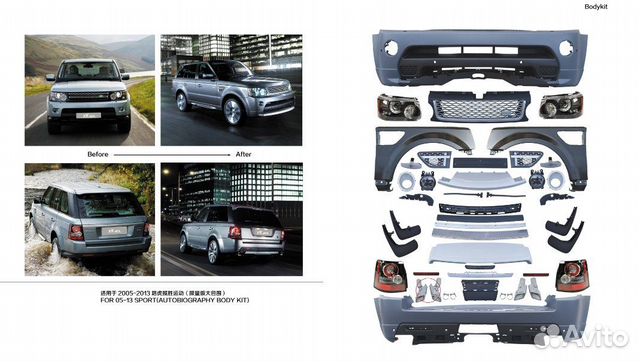 Обвес Range Rover Sport Autobiography 2006 +, 2010 Обвес Range Rover Sport Autobiography 2006 +, 2010