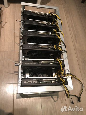 Ферма для майнинга sapphire rx580 8gb