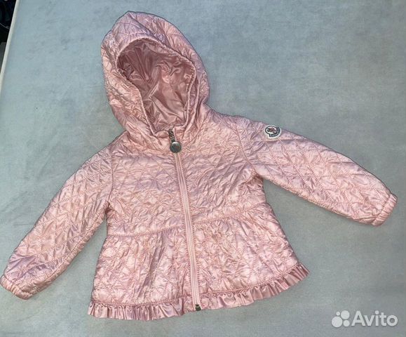 Пуховик moncler облегченный 6-9мес