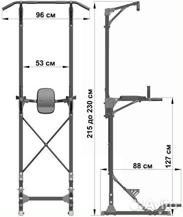 Турник напольный leco 3 в 1. До 120 кг