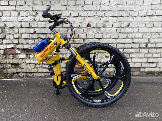 Велосипед желтый BMW Велосипед желтый BMW